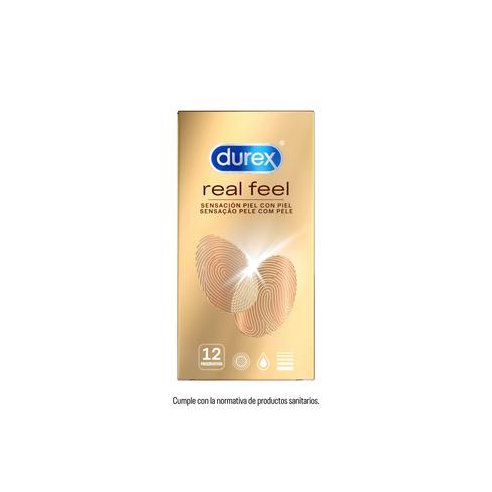 DUREX REAL FEEL PRESERVATIVO SIN LATEX 12 U